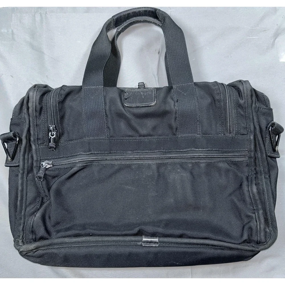 Vintage Tumi Black Nylon Soft Case Business Briefcase Laptop Bag Made USA Mens